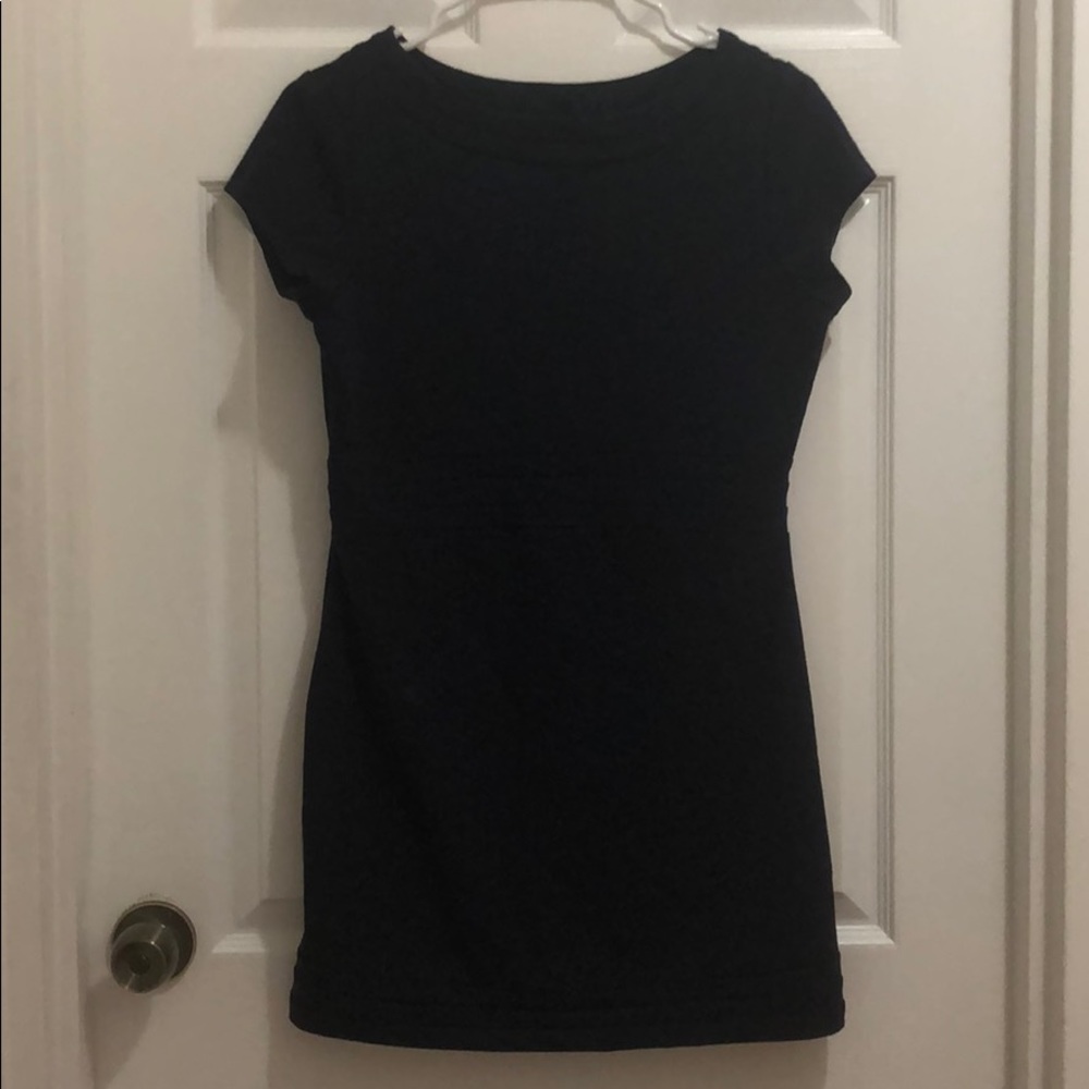 Navy blue maternity dress